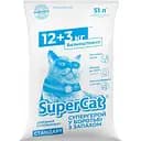 Наповнювач для котячого туалету SuperCat 12+3 кг синій (5159)