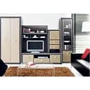 Модульна стінка для вітальні Гербор Петіо Венге магія/Штрокс темний (GRB-1918)