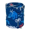 Кошик для іграшок С 36588, складний, з динозаврами, 41х52 см, синій