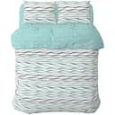 Комплект постельного белья Home Line Васильки Волны/Клеточка 215х143 см бирюзовый (173833)