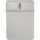 Простыня на резинке с наволочками Penelope Celine stone, 180х200 см+50х70 см (2), серый (svt-2000022320559)