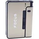 Портсигар на 10 сигарет с зажигалкой Focus №XT-4938 Gold (16716)