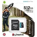 Карта пам'яті Kingston MicroSDXC 512GB Canvas Go! Plus U3 V30 A2 + SD-адаптер