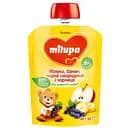 Фруктове пюре Milupa Pouch Яблуко, банан, чорна смородина та чорниця 80 г