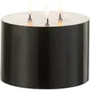 Свічка з лід-світінням J-line чорного кольору працює від батарейок Бельгія (35588)