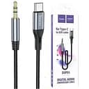 Кабель конвертер Hoco DUP03 - 3.5 мм - Type-C