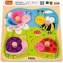 Дерев'яна рамка-вкладиш Viga Toys Комахи 4 елементи (50131)