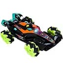 Машина на радіокеруванні 555-706 A-02, 4х4, підсвічування, 360°, роликові колеса, акумулятор 3.7V, пульт 2.4G, чорний