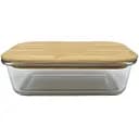Харчовий контейнер Vittora скляний з дерев'яною кришкою 1500 мл (135489)