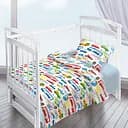 Комплект постельного белья Ecotton Транспорт, поплин, детский, 140х110 см (20385)