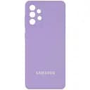 Чохол Silicone Cover Full Camera AA для Samsung Galaxy A32 4G Бузковий / Dasheen, Full camera