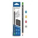 Олівець Acmeliae, HB, 2.2 мм, з гумкою, 12 шт.