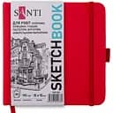 Скетчбук Santi для графіки 15х15 см 80 аркушів червоний (743192)