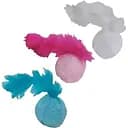 Іграшка для котів Croci М'яч софт з пером 6 см 1 шт. в асортименті