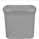 Корзина з кришкою Ucsan Rattan прямокутна 7 л сірий металік (70007.2)