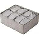 Коробка-органайзер для білизни Stenson 28х14х10 см бежева (35200)