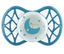 Силиконовая ортодонтическая пустышка Nuvita Air55 Cool Moon, светится в темноте, 0+ мес., бирюзовый (NV7064GE)