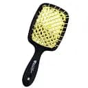 Щетка для волос Salon Professional SP0099 SL массажная, продувная 20 см черная с желтым