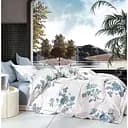 Комплект постельного белья Soho Studio Flowers Евро 200x230 см бело-голубой (A130048)