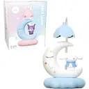 Детская настольная лампа Cinnamoroll на луне голубая (352D)