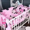 Комплект дитячої постільної білизни MirSon Бязь Kids Time 17-0666 Pink Minnie 110 x 140 см рожевий (2200010117318)