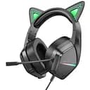 Навушники накладні Borofone Bo106 ігрові з вушками та LED підсвічуванням elf cat