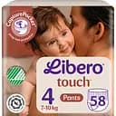 Набір підгузки-трусики Libero Touch Pants 4 (7-10 кг) 58 шт.