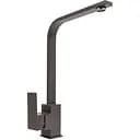 Смеситель кухонный Platinum 179 NES (3007) поворотный однорычажный из нержавеющей стали гренадин