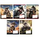 Зошити учнівські 18 аркушів клітинка 1B Life on wheels, 25 шт. в упаковці