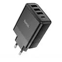 Зарядное устройство - блок на 4 выхода Hoco C127a адаптер быстрой зарядки 45W черный