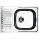 Кухонна мийка Рlatinum 7050 Декор з нержавіючої сталі 0.8 мм прямокутна 70x50 см сатин (SP000018189)