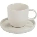 Чашка з блюдцем J-line класична 250 мл білий (71734)