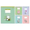 Тетради ученические 12 листов клетка 1B Meow Cat, 25 шт. в упаковке