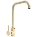 Смеситель кухонный Platinum NS02B (3008B-NA) поворотный однорычажный из нержавеющей стали песок (000039914)