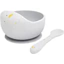 Набор посуды Oribel Cocoon ложка и серая миска OR223-90013