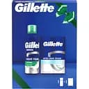 Подарунковий набір Gillette: піна для гоління для чутливої ​​шкіри з алое вера 200 мл + лосьйон після гоління Arctic Ice освіжальний 100 мл