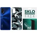 Захисна плівка SKLO Back тил Camo для Realme 5 Блакитний / Army Blue