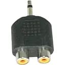 Перехідник TCOM Jack 3.5 тато на 2 Rca мама