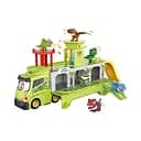 Трейлер-парковка HY 577-3 подсветка, мелодия, 4 динозавра, подвижные элементы