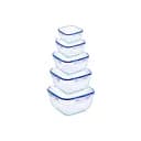 Набір герметичних контейнерів Stars Plast квадратних 5 шт. (94094)