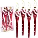 Набір ялинкових іграшок Bambi Бурульки 4 шт. (YH1-123)