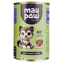 Повнораціонний корм для дорослих собак MAU PAW Шматочки в желе з яловичиною консервовані 415 г