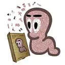 Дерев'яний фігурний пазл Хробак, А4, Картонна коробка 100 елементів