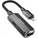 Адаптер Mcdodo 2 in 1 Convertor Lightning to USB-A 3.0 + Lightning CA-2690 Dark сірий