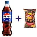 Напиток Pepsi Cola безалкогольный сильногазированный 0.5 л + чипсы Lay's мясная сковорода с грибами 60 г