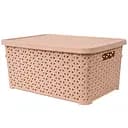 Корзина Diomedea с крышкой 34.5x24.5x15.5 см 10 л бежевая (К13-406) 