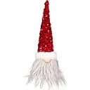 Новогодняя мягкая игрушка Novogod'ko Гном LED 27 см красная (973721)