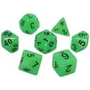 Набір кубиків Glow in the dark 7 Dice Set - Light green , 7 шт. (g7dglow03)