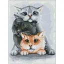 Алмазна мозаїка Ideyka Маленькі улюбленці AMO7134 30х40 см