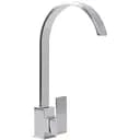 Смеситель кухонный Germece 8112 HDF поворотный однорычажный из нержавеющей стали серый (000029392)